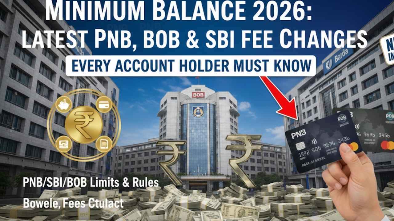 PNB BOB SBI Minimum Balance Rules 2026