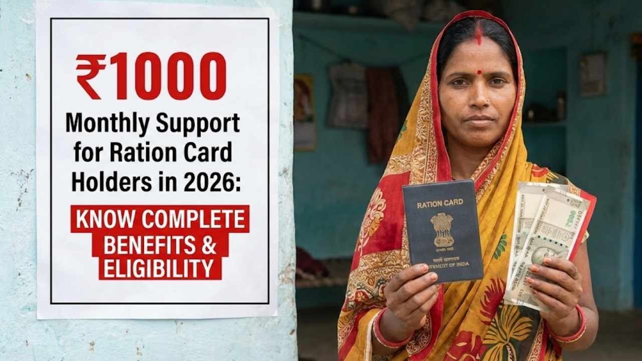 ₹1000 Monthly Support for Ration Card Holders in 2026